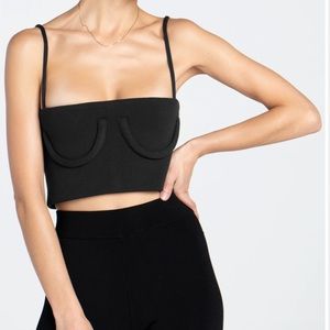 Orseund Iris knit tube tank navy blue size Small